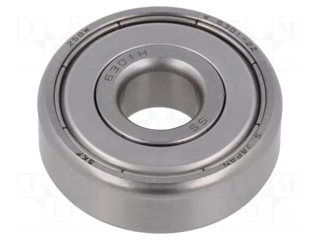 Bearing: single row deep groove ball; Øint: 12mm; Øout: 37mm SKF SKFW6301-2Z
