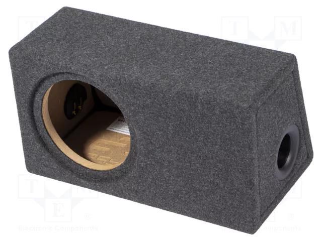 Car loudspeaker enclosure; MDF; black melange; 200mm; 15l BASSER OB.MDF.BR09