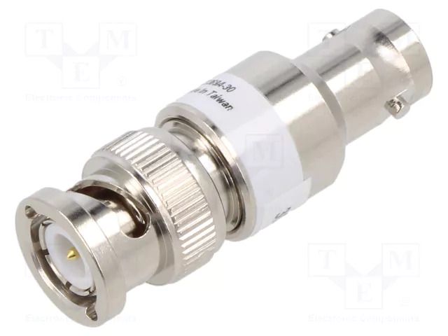Attenuator; BNC socket,BNC plug; 50Ω; 30dB; 4GHz; 42.6mm CAL TEST CT3369A-30