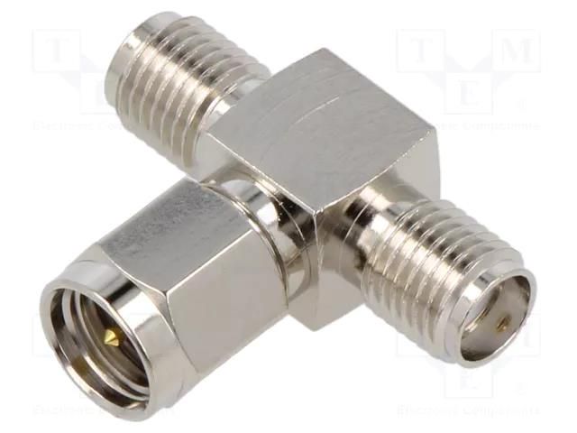 Adapter; SMA socket x2,SMA plug; 6GHz; 50Ω; Contacts: brass CAL TEST CT3674