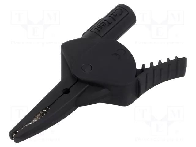 Crocodile clip; 20A; black; Grip capac: max.34.5mm; L: 100.8mm CAL TEST CT4409-0