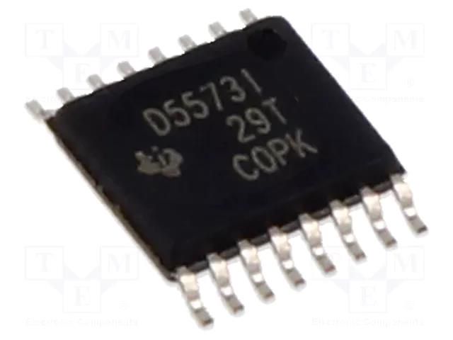 IC: D/A converter; 8bit; 188ksps; Ch: 4; TSSOP16; -40÷105°C TEXAS INSTRUMENTS DAC5573IPW