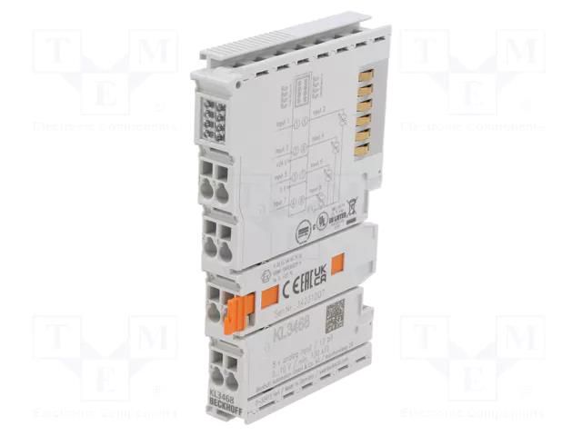 Industrial module: analog input; 0÷55°C; IP20; IN: 8; IN 1: 0÷10V Beckhoff Automation KL3468