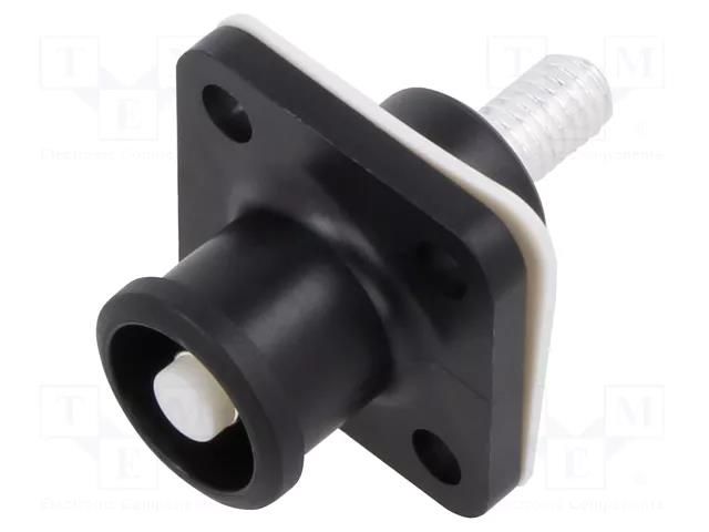 Connector: DC supply; SurLok Plus; male; 5.7mm; PIN: 1; screw; black AMPHENOL SLPRATPSB