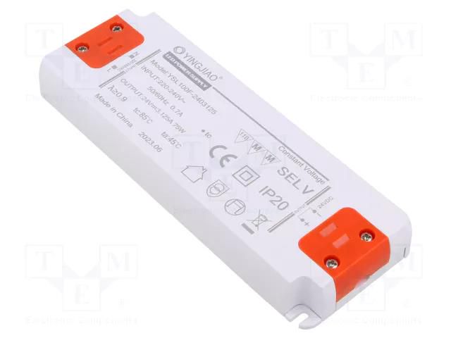 Power supply: switching; LED; 75W; 24VDC; 3125mA; 220÷240VAC; IP20 YINGJIAO YSL100F-75-24