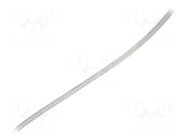 Braids; tape; Thk: 0.64mm; W: 0.76mm; 32A; 14AWG; 305m; copper strand ALPHA WIRE 1231-SV001