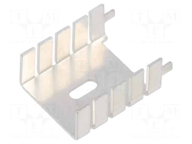 Heatsink: moulded; U; TO220; grey; L: 12.7mm; W: 25.4mm; H: 29.3mm ALUTRONIC FI306/SN