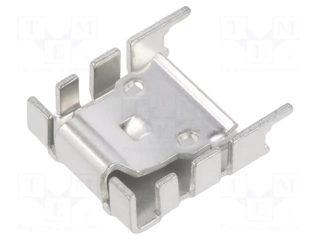 Heatsink: moulded; U; TO220; grey; L: 25mm; W: 8.5mm; H: 29.5mm; 20K/W ALUTRONIC FI353/SN