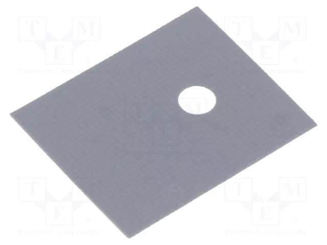 Heat transfer pad: silicone; TO220; Thk: 0.18mm; 900mW/mK; 2.5kV ALUTRONIC SI488