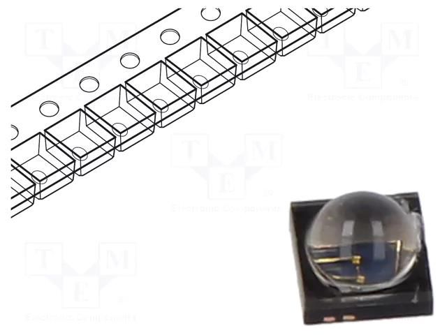 IR transmitter; 860nm; transparent; 1425mW; 40°; 2.8÷3.3VDC; SMD VISHAY VSMA1085400