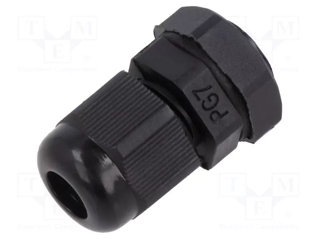 Cable gland; PG7; IP68; polyamide; black PAWBOL PW-D.3070C