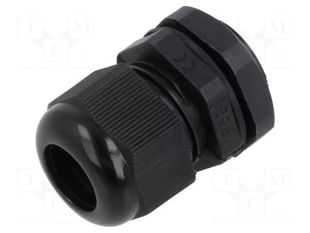 Cable gland; PG16; IP68; polyamide; black PAWBOL PW-D.3074C