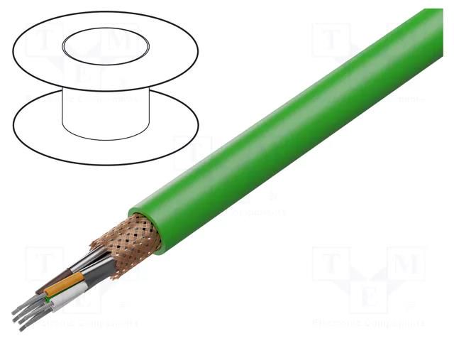 Wire; ETHERLINE® HEAT,SF/UTP; 4x2x24AWG; 5e; stranded; Cu; PUR LAPP ETH-2170850