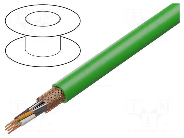 Wire; ETHERLINE® Cat.7,S/FTP; 4x2x23AWG; 7; stranded; Cu; PVC LAPP ETH-2170608