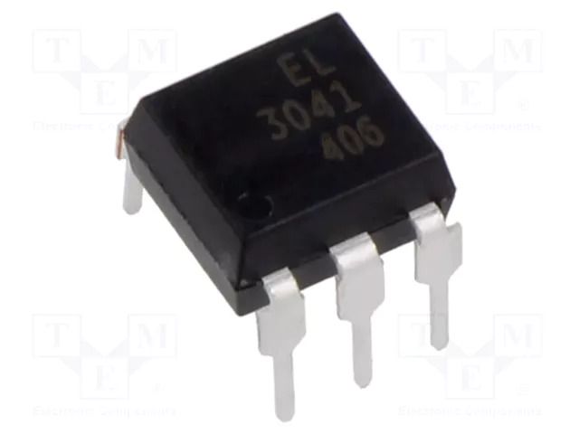 Optotriac; 5kV; triac; DIP6; Ch: 1; EL304X; 1kV/μs EVERLIGHT EL3041