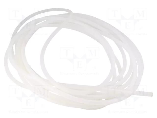 Hose; silicone; 6mm; -60÷180°C; food industry PNEUMAT REH-0610