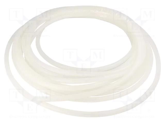 Hose; silicone; 8mm; -60÷180°C; food industry PNEUMAT REH-0812