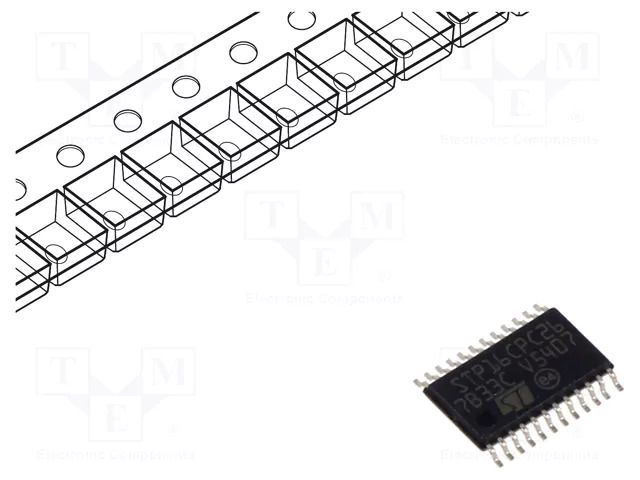 IC: driver; LED driver; TSSOP24; 5÷90mA; 1.3÷20V; Ch: 16; Uin: 3÷5.5V STMicroelectronics STP16CPC26XTR