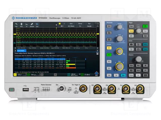 Oscilloscope: mixed signal; Ch: 4; 500MHz; 80Mpts; 0.5n÷500s/div ROHDE & SCHWARZ RTM-BNDL