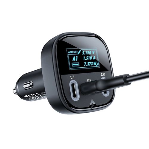 Acefast car charger 101W 2x USB Type C / USB, PPS, Power Delivery, Quick Charge 4.0, AFC, FCP black (B5), Acefast 6974316281436 6974316281436
