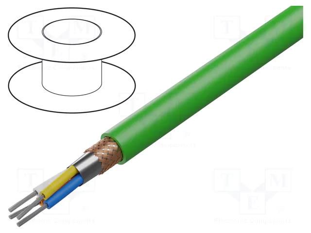 Wire: data transmission; ETHERLINE® FESTOON; 2x2x22AWG; green LAPP ETH-FEST-2170936