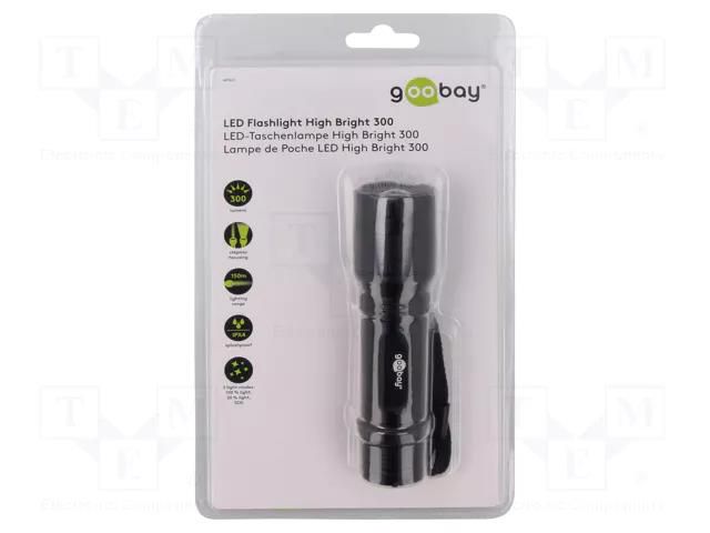 Torch: LED; 3h; 300lm; IPX4; High Bright 300 Goobay GOOBAY-44560