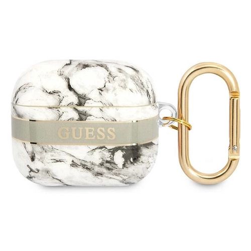 Guess GUA3HCHMAG AirPods 3 cover grey/grey Marble Strap Collection, Guess 3666339047184 3666339047184