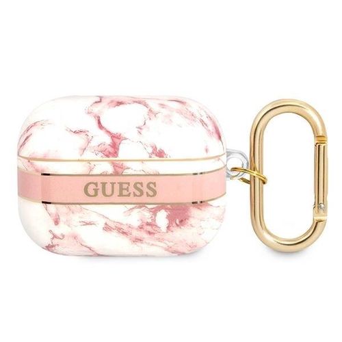 Guess GUAPHCHMAP AirPods Pro cover pink/pink Marble Strap Collection, Guess 3666339047207 3666339047207