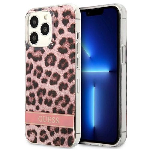 Guess GUHCP13LHSLEOP iPhone 13 Pro / 13 6.1&quot; pink/pink hardcase Leopard, Guess 3666339047504 3666339047504