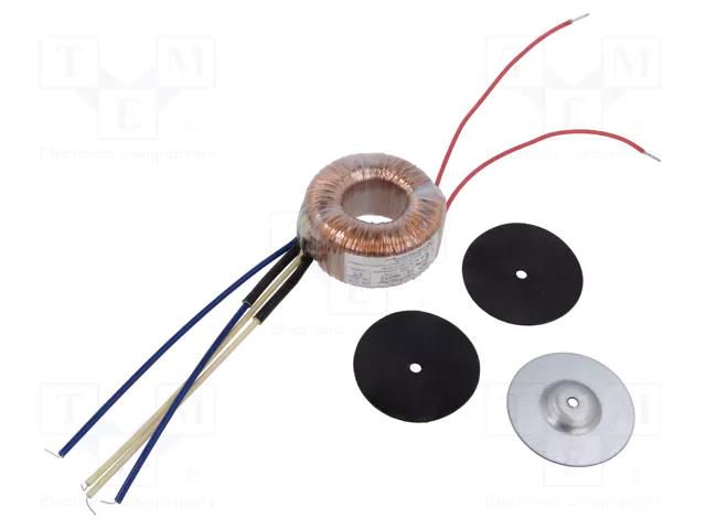 Transformer: toroidal; 30VA; 230VAC; 25V; 25V; 0.6A; 0.6A; IP00 INDEL TST30W/2X25V