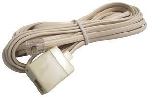 RJ11 LEAD, EXTENSION, 6/4WAY, 4.57M LEDFEC