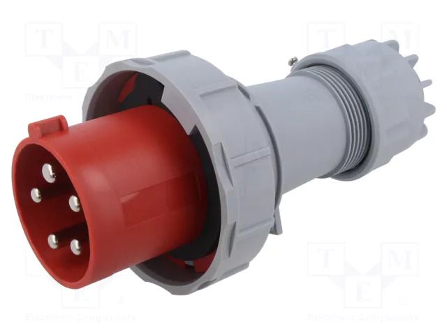 Connector: AC supply; plug; male; 63A; 400V; IEC 60309; IP67; PIN: 5 TAIZHOU BAOLUDA ELECTRIC QX-1114