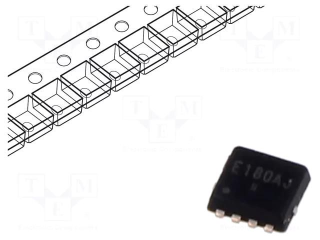 Transistor: N-MOSFET; unipolar; 30V; 30A; Idm: 72A; 30W; HSMT8 ROHM SEMICONDUCTOR RQ3E180AJTB