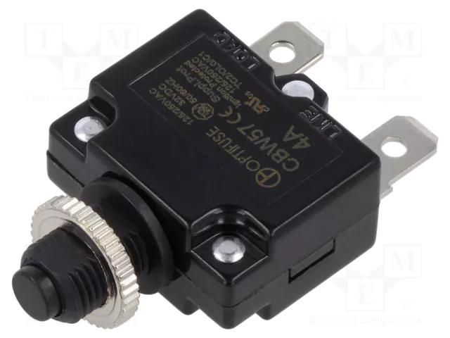 Fuse: thermal; 4A; Imax: 1kA; 125V,250V; 32VDC,50VDC OPTIFUSE CBW57-ES-4A