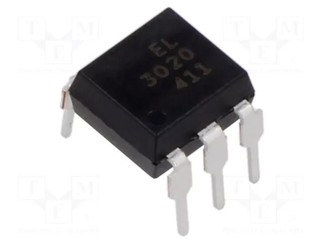 Optotriac; 5kV; triac; DIP6; Ch: 1; EL302X; 100V/μs EVERLIGHT EL3020