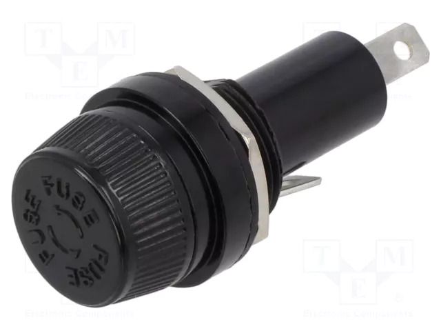 Fuse holder; 10.3x38.1mm; 30A; on panel; 600VAC; bakelite OPTIFUSE PMG-KB-02-Q2S