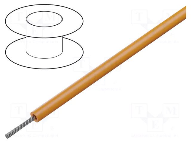 Wire; ÖLFLEX® HEAT 180 SiF A; 1x0.5mm2; stranded; Cu; silicone LAPP HEAT180SIF-A0.5OG