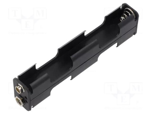 Holder; AA,R6; Batt.no: 4; 6F22 type; black Goobay GOOBAY-11464