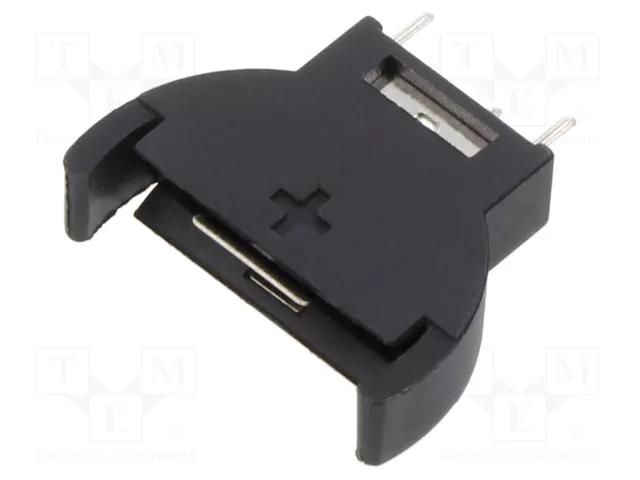 Socket; Batt.no: 1; vertical,THT; black; 20mm Goobay GOOBAY-46159