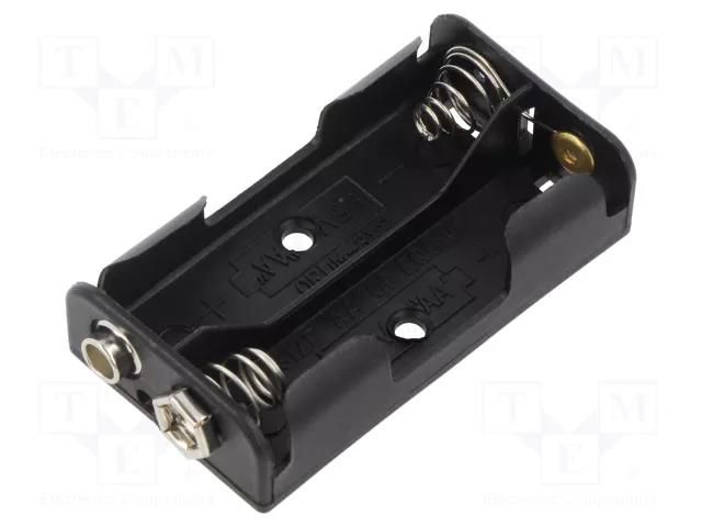 Holder; AA,R6; Batt.no: 2; 6F22 type; black Goobay GOOBAY-46904