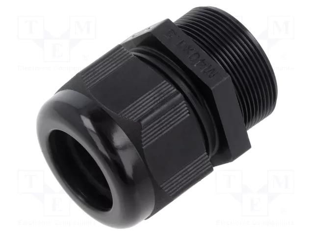 Cable gland; without nut,with long thread; M40; 1.5; IP68; black TE Connectivity 1SNG601123R0000