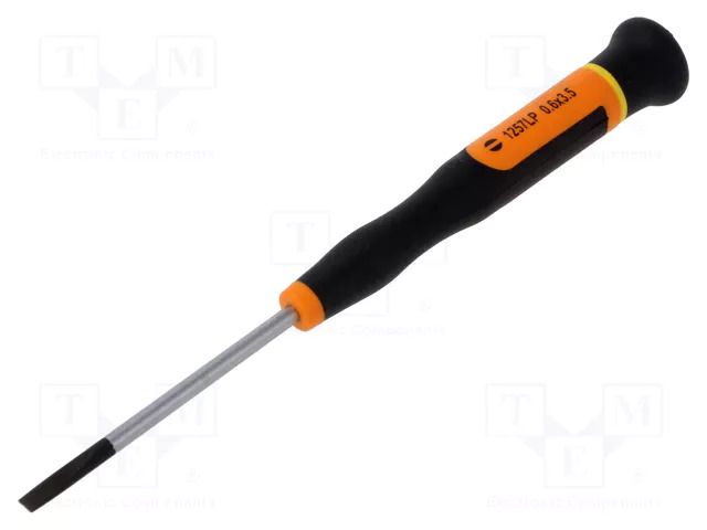 Screwdriver: precision; slot; 3.5x0.6mm; Blade length: 60mm BETA BE1257LP/0.6X3.5