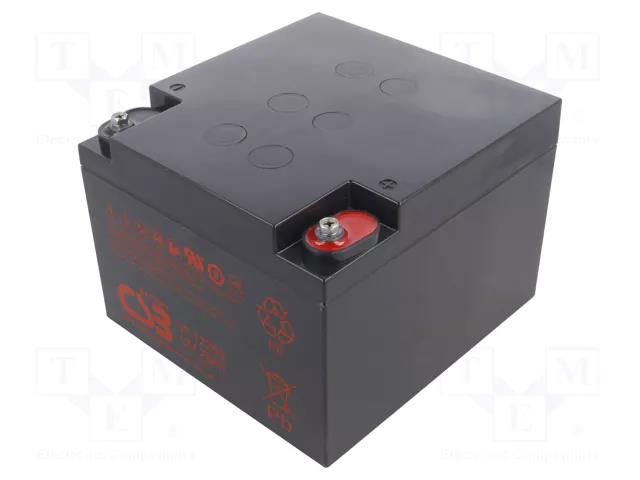 Re-battery: acid-lead; 12V; 26Ah; AGM; maintenance-free CSB BATTERY ACCU-GP12260B1