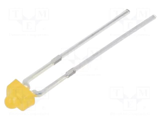 LED; orange; 500÷750mcd; 30°; Front: convex; 2.54mm; No.of term: 2 OPTOSUPPLY OSO5PA7334F