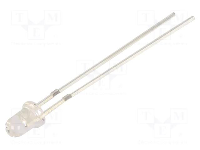 LED; UV; 30°; 10mA; 225mW; 370÷380nm; 10÷15VDC; THT; Front: convex OPTOSUPPLY OSV2YL3131A-12V