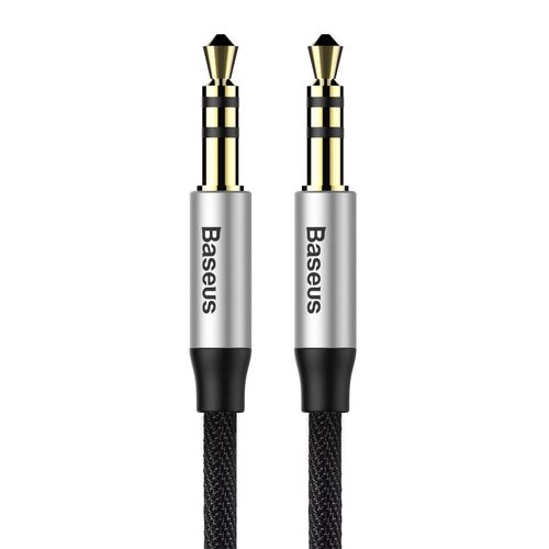 Baseus Yiven M30 stereo audio cable AUX 3.5 mm male mini jack 1.5 m silver-black (CAM30-CS1), Baseus 6953156257207 6953156257207