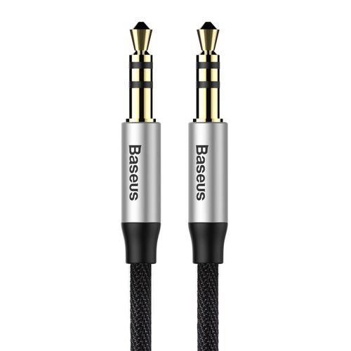 Baseus Yiven M30 stereo audio cable AUX 3.5 mm male mini jack 1.5 m silver-black (CAM30-CS1), Baseus 6953156257207 6953156257207