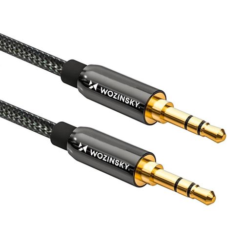 Wozinsky universal mini jack cable 2x AUX cable 3 m black, Wozinsky 5907769307430 5907769307430