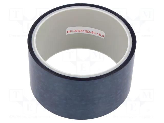 Packing tapes; ESD; L: 16.5m; W: 50mm; Thk: 50um; reel; polyester PPI PPI-RD512D-50-16.5