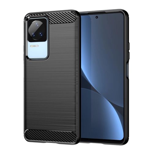 Carbon Case for Xiaomi Poco F4 5G flexible silicone carbon cover black, Hurtel 5907769347993 5907769347993